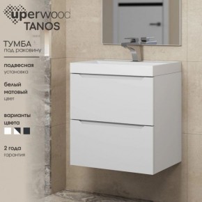 Тумба под раковину Uperwood Tanos 70 см, подвесная, белая матовая в Ревде - revda.ok-mebel.com | фото 5