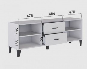 Тумба под ТВ ТВМ-6 (белый) в Ревде - revda.ok-mebel.com | фото 2