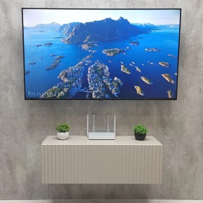 Тумба подвесная под ТВ LINES MTV3-MA 900 Бежевый (Леда-М 10.1.5) в Ревде - revda.ok-mebel.com | фото 3