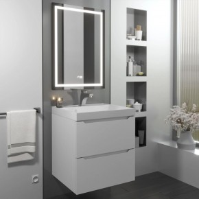 Тумба с раковиной Uperwood Tanos 50 см, подвесная, белая матовая в Ревде - revda.ok-mebel.com | фото