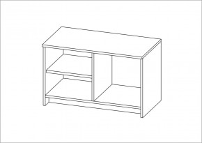 Тумба СИРИУС двухдверная низкая, цвет белый в Ревде - revda.ok-mebel.com | фото 3