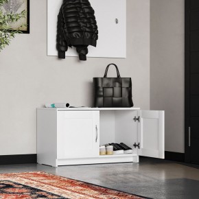 Тумба СИРИУС двухдверная низкая, цвет белый в Ревде - revda.ok-mebel.com | фото 4