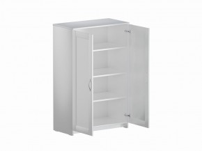 Тумба СИРИУС двухдверная высокая, цвет белый в Ревде - revda.ok-mebel.com | фото 3