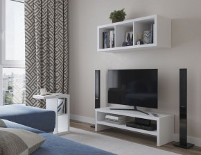 ТВ-тумба Энкель ТВ12, тамбурат, цвет белый в Ревде - revda.ok-mebel.com | фото 4