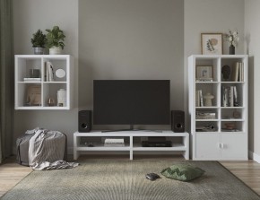 ТВ-тумба Энкель ТВ16, тамбурат, цвет белый в Ревде - revda.ok-mebel.com | фото 4