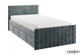 ТВИКС Кровать с ящиками 900 (графит) в Ревде - revda.ok-mebel.com | фото