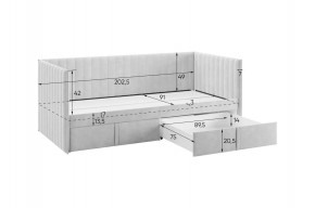 ТВИКС Кровать (софа) с ящиками 900 в Ревде - revda.ok-mebel.com | фото 3