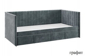 ТВИКС Кровать (софа) с ящиками 900 (графит) в Ревде - revda.ok-mebel.com | фото