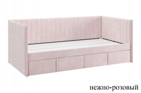 ТВИКС Кровать (софа) с ящиками 900 (нежно-розовый) в Ревде - revda.ok-mebel.com | фото