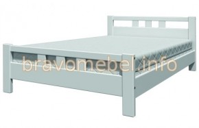 ВЕРОНИКА-2 Кровать из массива 900 (Белый античный) в Ревде - revda.ok-mebel.com | фото