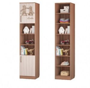 Шкаф-пенал для книг с 2-мя дверками Вояж в Ревде - revda.ok-mebel.com | фото 1
