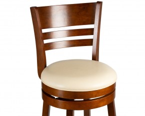 Вращающийся полубарный стул DOBRIN WILLIAM COUNTER, шоколад, кремовый в Ревде - revda.ok-mebel.com | фото 7