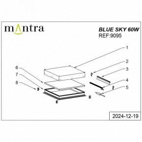 Встраиваемый светильник Mantra Blue Sky 9095 в Ревде - revda.ok-mebel.com | фото 5