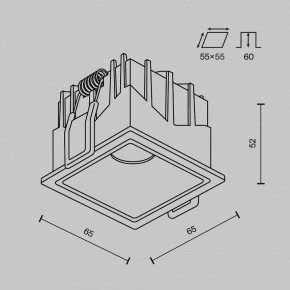 Встраиваемый светильник Maytoni Alfa LED DL043-01-10W4K-SQ-W-1 в Ревде - revda.ok-mebel.com | фото 9