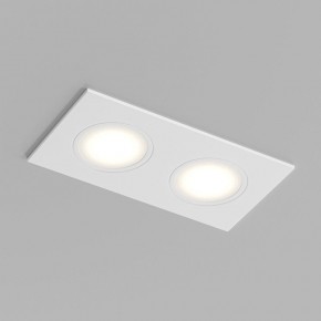 Встраиваемый влагозащищенный светильник PORT, 2?15 Вт макс., LED, GU5.3, IP65, корпус из полимера, цвет белый в Ревде - revda.ok-mebel.com | фото