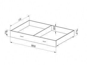 Ящик для металлических кроватей 120*190 (Венге) в Ревде - revda.ok-mebel.com | фото 2