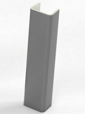 Торцевая заглушка  для цоколя h100 мм (Алюминий, Белый, Черный, Сонома) в Ревде - revda.ok-mebel.com | фото