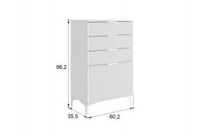 ЗЕФИР Гостиная К2 (белое дерево/черный муар) в Ревде - revda.ok-mebel.com | фото 2
