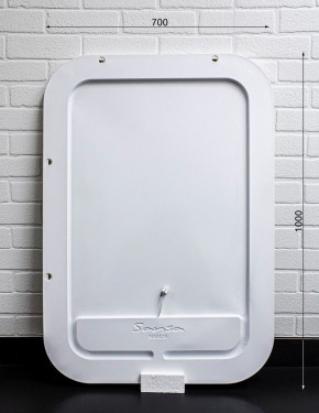 Зеркало Elis 100 white с подсветкой Sansa (SEe1045Z) в Ревде - revda.ok-mebel.com | фото 5