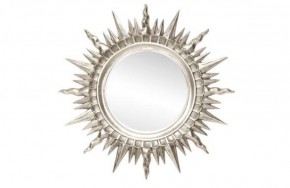 Зеркало круглое серебро (1810(1) в Ревде - revda.ok-mebel.com | фото 1