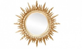 Зеркало круглое золото (1810(1) в Ревде - revda.ok-mebel.com | фото 1