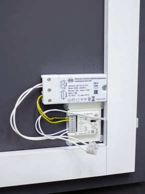 Зеркало Минск 800х800 с подсветкой Домино (GL7040Z) в Ревде - revda.ok-mebel.com | фото 6