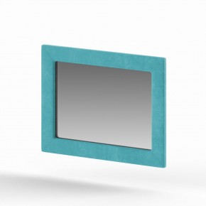 Зеркало прямоугольное Plaza в ткани велюр Enigma в Ревде - revda.ok-mebel.com | фото 1