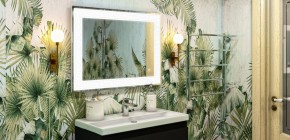 Зеркало Рим 832х612 с подсветкой Домино (GL7025Z) в Ревде - revda.ok-mebel.com | фото 7